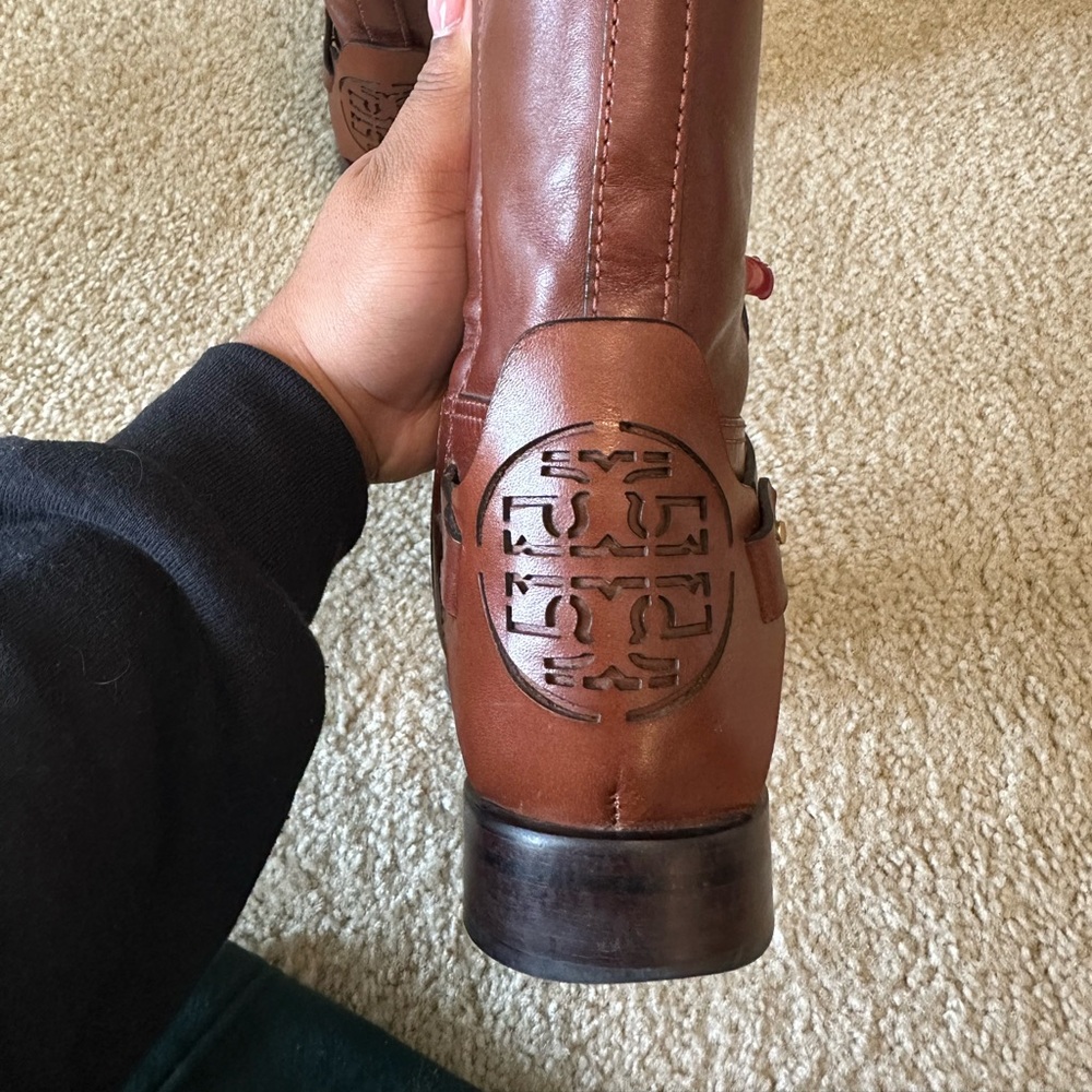 Tory Burch Leather Riding Boot - Picture 2 of 16